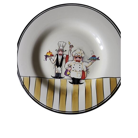 Vintage HD DESIGNS Le Chef 10.5" Dinner Plates - set of 4 - Picture 1 of 5